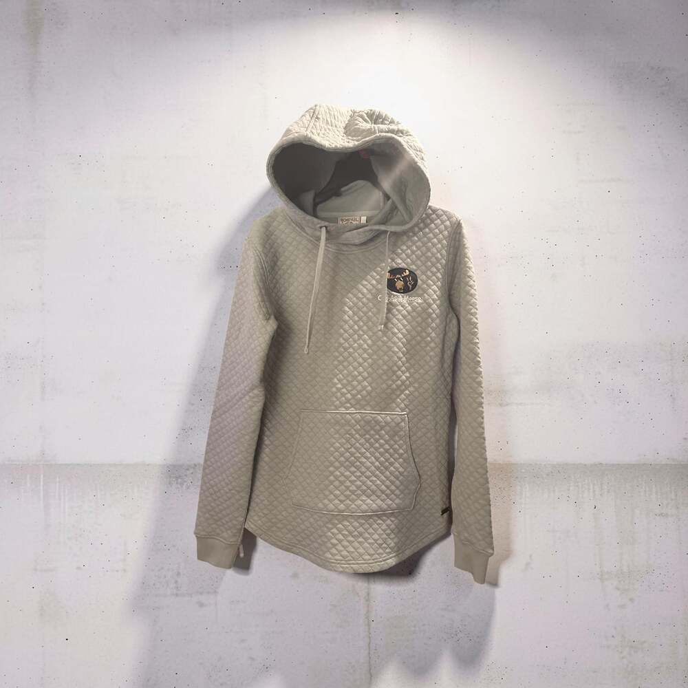 Techstyles Quilted Logo Pullover Hoodie with Moose Patch